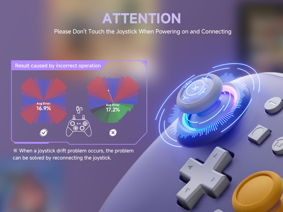 Wireless Controller for Nintendo Switch Oled/Switch/Lite, Wake-Up, Turbo, 6-Axis Gyro, Programmable for PC/Phone