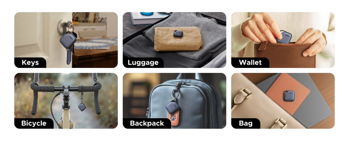 【2-Pack】 Smart Tag Bluetooth Tracker, Keys Finder Item Locator SmartTag Up to 2 Year Battery For iPhone Apple Find My (only IOS)