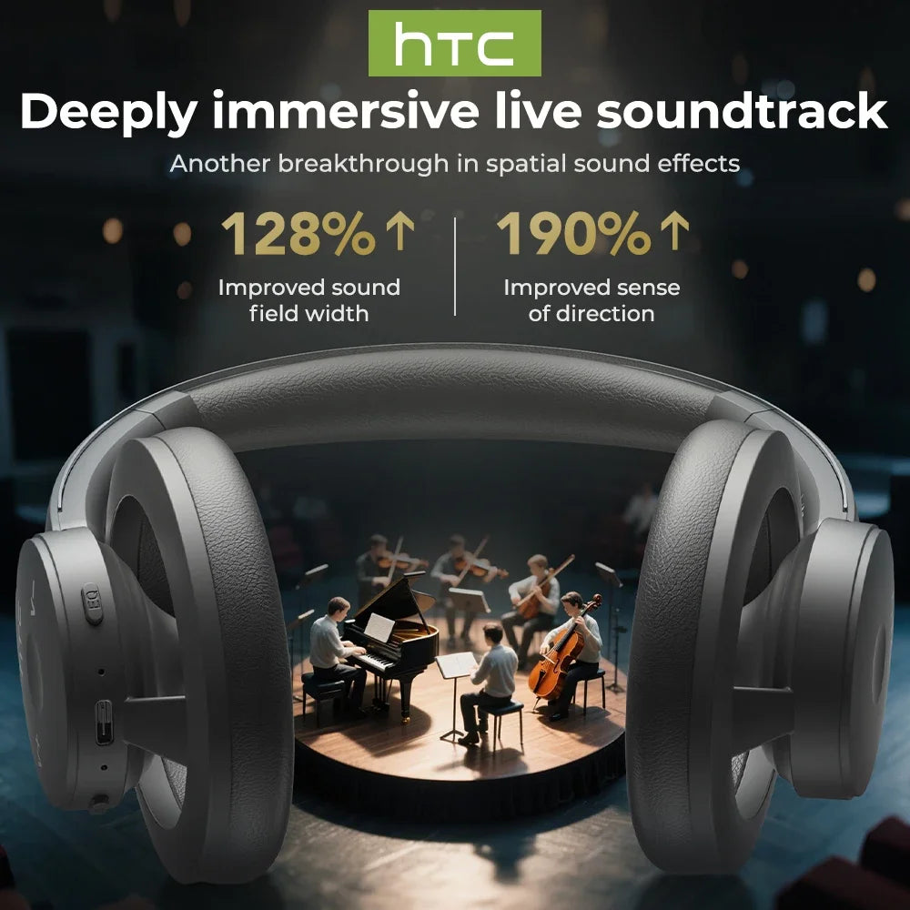 HTC HP06 Open-Ear Wireless Headphones Bluetooth V6.0 Airy Foldable AI Translate Headset