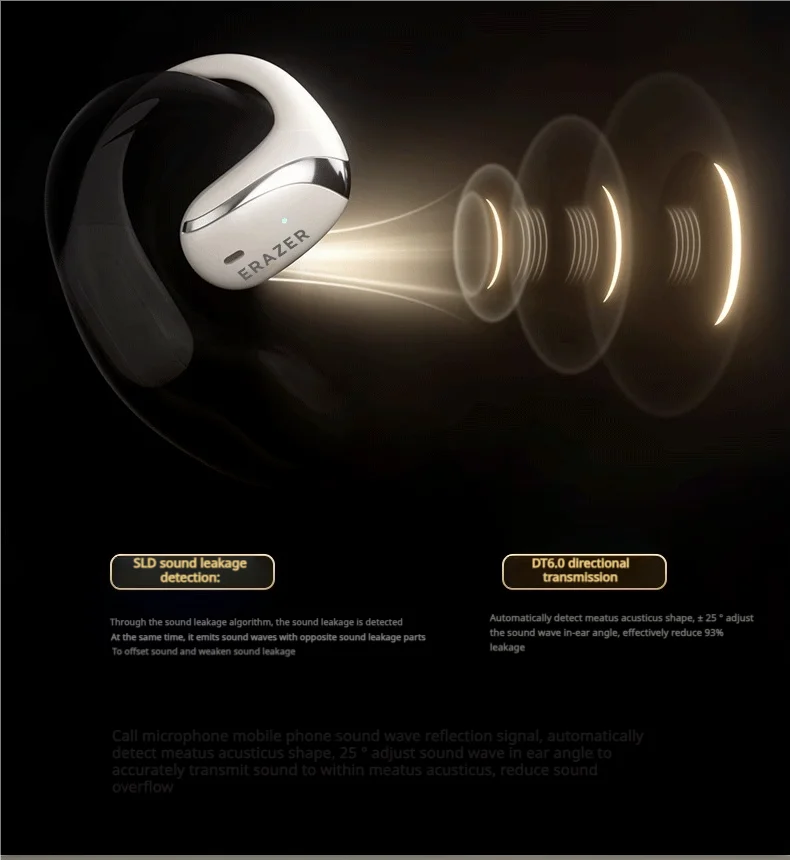 ERAZER X9 Wireless Headphones OWS Sports Open Bluetooth Earphones with Mic Noise Reduction Waterproof