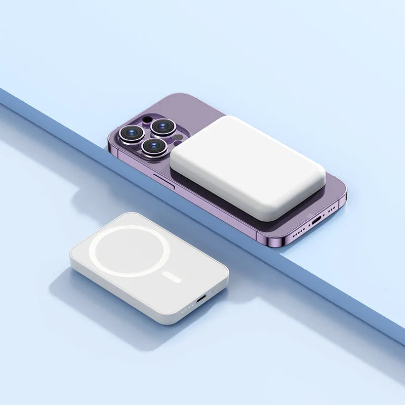 Thin, light and Portable for MagSafe 5000/10000mAh magnetic wireless power bank for iPhone 12-16