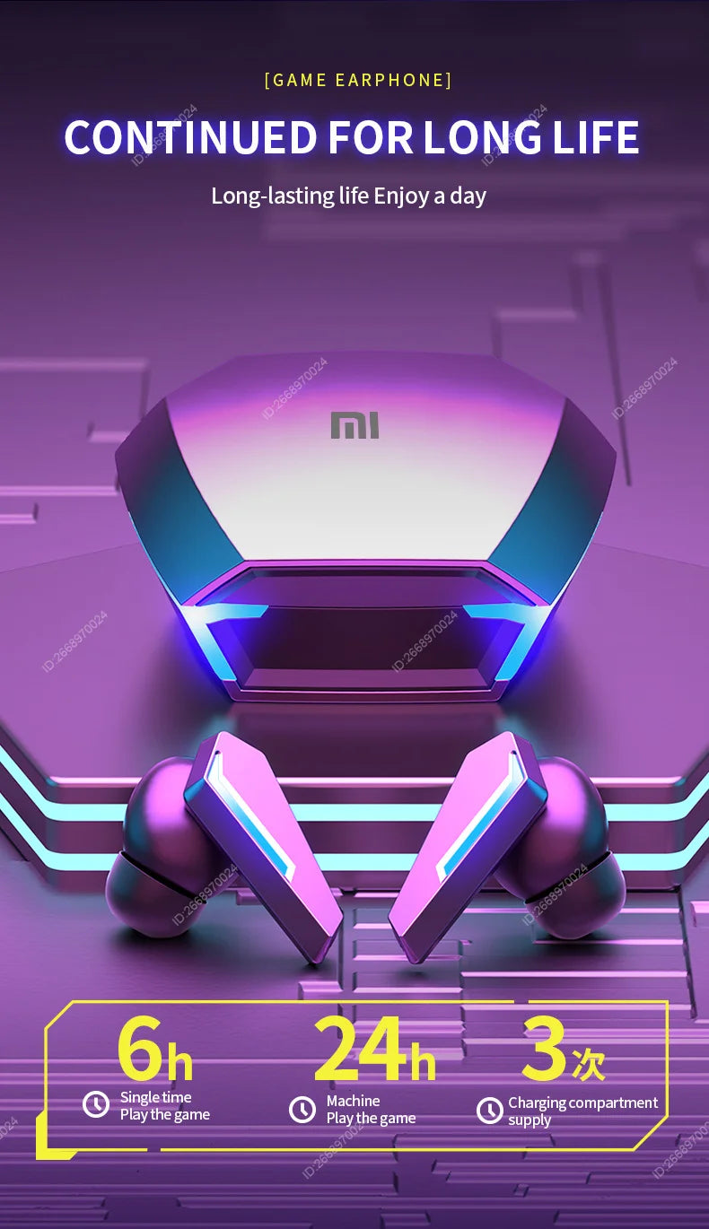 Xiaomi Redmi Wireless Bluetooth Game Earphones with Mic for Gaming Sports Hifi Headset