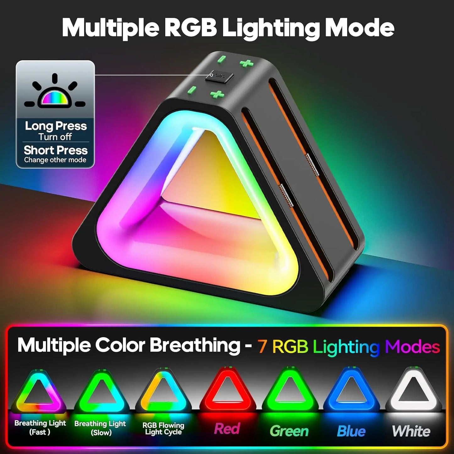 RGB Charging Dock for 2025 Nintendo Switch 2 Joycon Controller Fast Charger