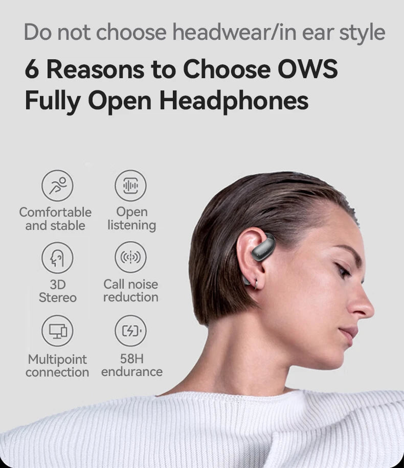 MINISO X28 Bluetooth Headset 5.4 Office Headphones ASMR Headset Wireless Headphones with Mic