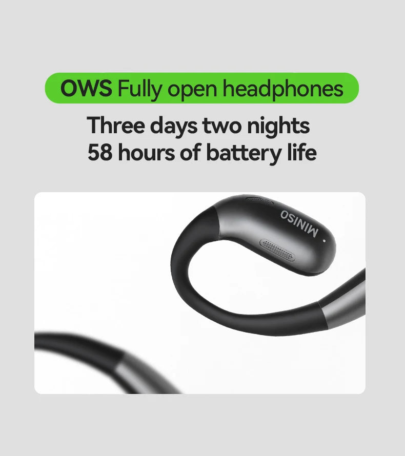 MINISO X28 Bluetooth Headset 5.4 Office Headphones ASMR Headset Wireless Headphones with Mic