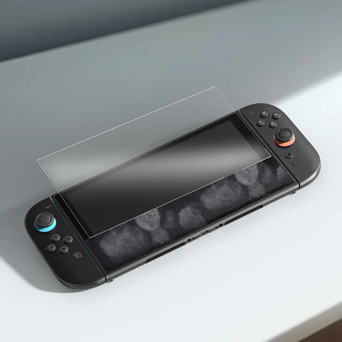 Screen Protector Tempered Glass For Switch Nintendo 2 With Joycon Thumb Grip