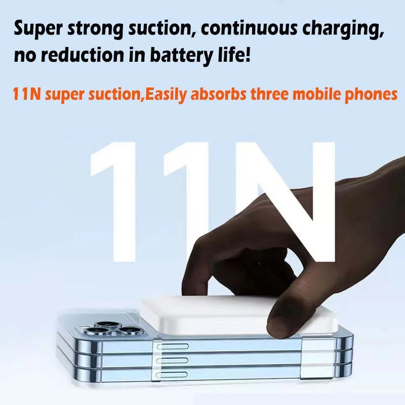 Thin, light and Portable for MagSafe 5000/10000mAh magnetic wireless power bank for iPhone 12-16