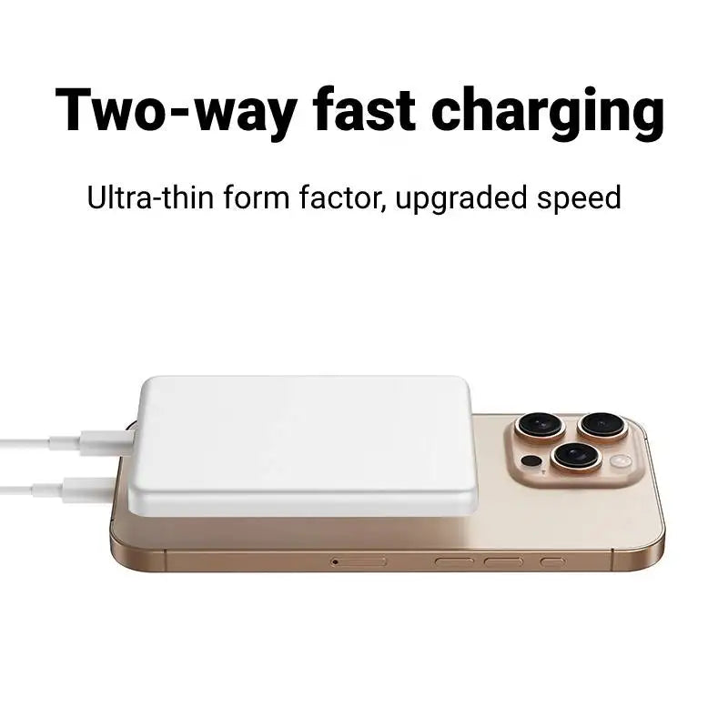 Thin, light and Portable for MagSafe 5000/10000mAh magnetic wireless power bank for iPhone 12-16