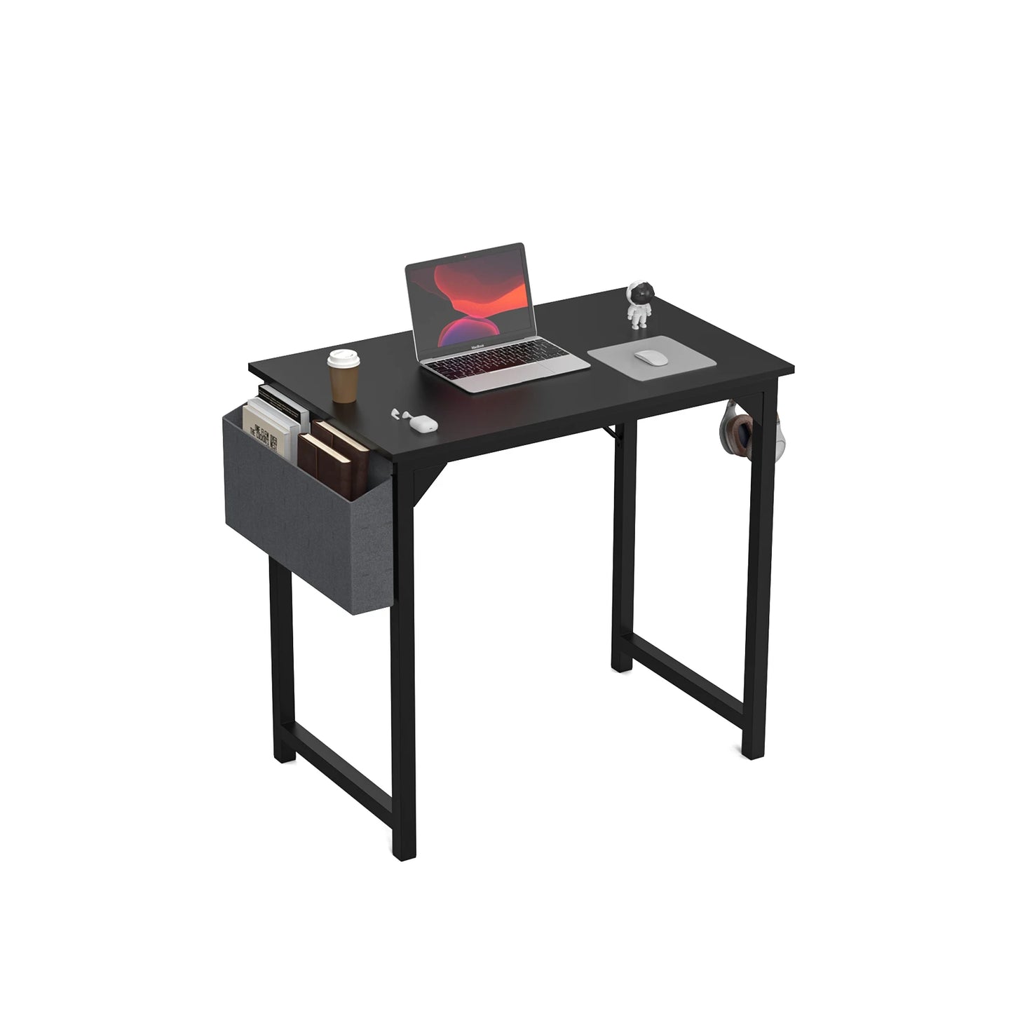 Computer Desk Writing Study Office Gaming Table Modern Simple Style Compact with Side Bag