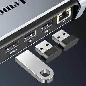 Lemorele Steam Deck Dock Console with USB-C to HDMI PD100W Gigabit Ethernet Console Hub Holder