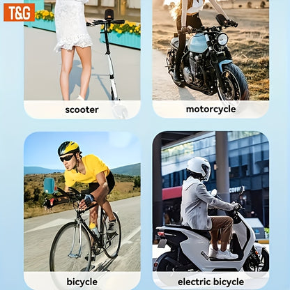 Outdoor Cycling Portable Speaker, a Compact Wireless Speaker for Cycling, Features IPX5 and TWS Capabilities. It Supports FM, TF Cards and USB Drives