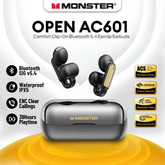Monster Open AC601 Air Conduction Sweat And Water Resistant Bluetooth Headphone