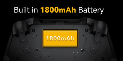 Interactive Screen Wireless Gaming Controller For PC/Switch/iOS/Android/Steam Deck, Hall Effect Stick & Trigger, RGB Lighting, Remappable Buttons, 1800mAh With Charging Dock -V2/Black(No Drift), [Notice]Not Compatible With Xb