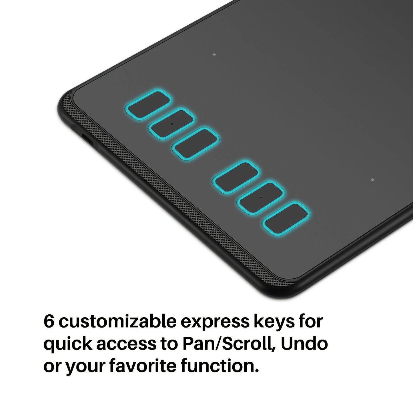 6x4 Inch Drawing Pad/Art Tablet Featuring a Battery-Free Stylus, 8192 Levels of Pen Pressure and 6 Hotkeys, Suitable for Drawing, Writing, Design, Teaching. Compatible with Mac, PC and Mobile