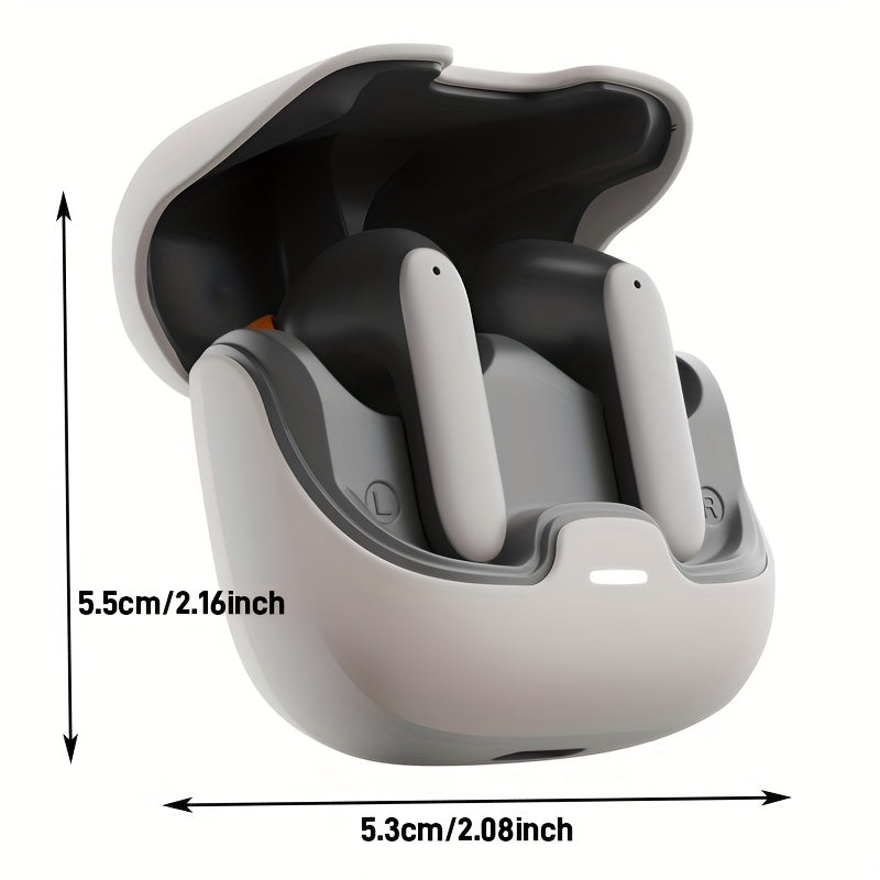 TWS Wireless Earbuds BT 5.4 Low Latency Long Range Earphones Microphone Noise Reduction Fast Charging Game Mode Play Game Listen Music Headset