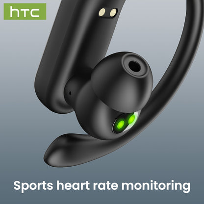 HTC NE61 New Heart Rate Monitoring Open Wireless Audio Earbuds, HIFI Audio Quality and HD Calls, LED Full-Color Touch Screen, Wireless 6.0 Earbuds,