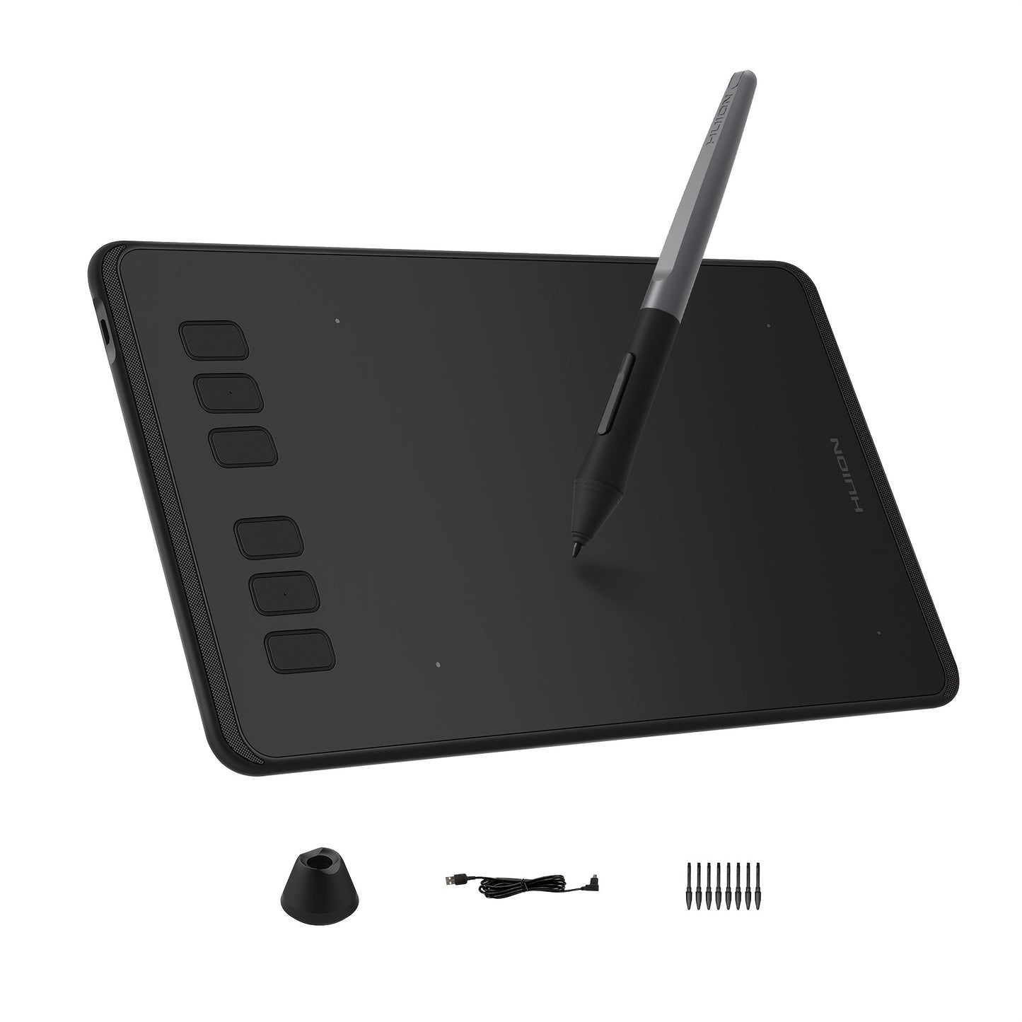 6x4 Inch Drawing Pad/Art Tablet Featuring a Battery-Free Stylus, 8192 Levels of Pen Pressure and 6 Hotkeys, Suitable for Drawing, Writing, Design, Teaching. Compatible with Mac, PC and Mobile