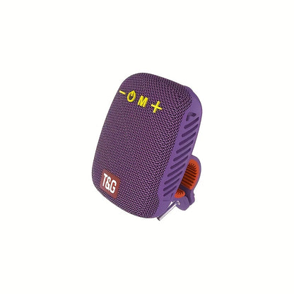 Outdoor Cycling Portable Speaker, a Compact Wireless Speaker for Cycling, Features IPX5 and TWS Capabilities. It Supports FM, TF Cards and USB Drives