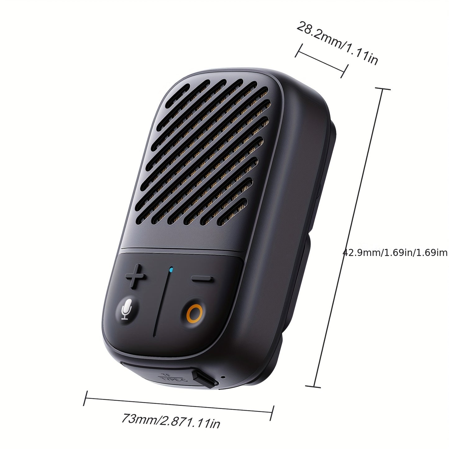 Wearable Wireless Speaker (supports TF Card), Built-in Hands-free Calling Speaker And Microphone, 600mA Rechargeable Battery, High-fidelity Sound Quality, Suitable For Outdoor Workers And Office Workers;