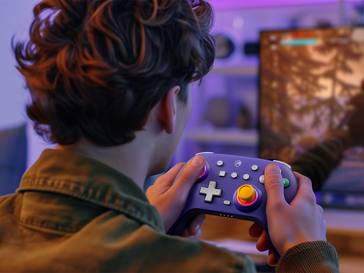 Wireless Controller for Nintendo Switch Oled/Switch/Lite, Wake-Up, Turbo, 6-Axis Gyro, Programmable for PC/Phone