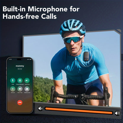 Wearable Wireless Speaker (supports TF Card), Built-in Hands-free Calling Speaker And Microphone, 600mA Rechargeable Battery, High-fidelity Sound Quality, Suitable For Outdoor Workers And Office Workers;