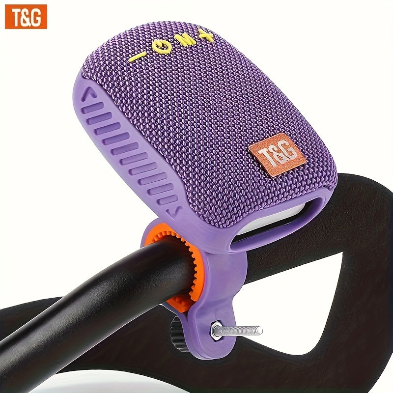 Outdoor Cycling Portable Speaker, a Compact Wireless Speaker for Cycling, Features IPX5 and TWS Capabilities. It Supports FM, TF Cards and USB Drives