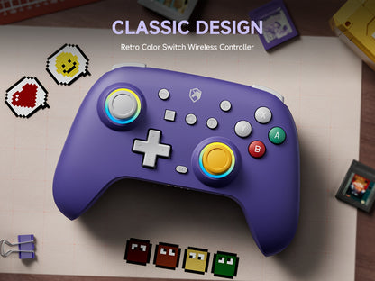 Wireless Controller for Nintendo Switch Oled/Switch/Lite, Wake-Up, Turbo, 6-Axis Gyro, Programmable for PC/Phone