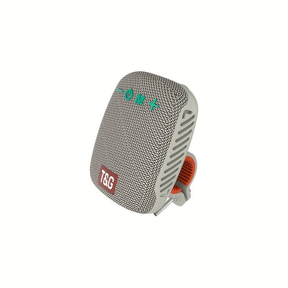 Outdoor Cycling Portable Speaker, a Compact Wireless Speaker for Cycling, Features IPX5 and TWS Capabilities. It Supports FM, TF Cards and USB Drives