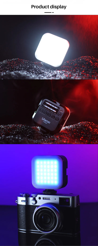 VIJIM VL81 LED Video Light Camera Light 3200-5600K 850LM 6.5W With Cold Shoe Mini Vlog Fill Light 3000mAh Panel Lamp Photography