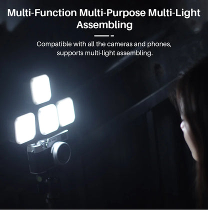 VIJIM VL81 LED Video Light Camera Light 3200-5600K 850LM 6.5W With Cold Shoe Mini Vlog Fill Light 3000mAh Panel Lamp Photography