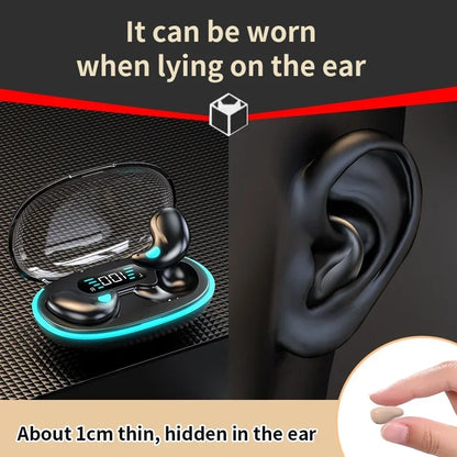 Wireless Sleeping Earbuds – Mini TWS Bluetooth Headphones with Mic, HD Call, Waterproof, Stereo Hidden Headsets for Work