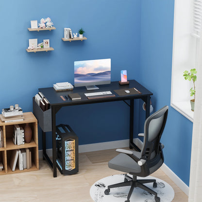 Computer Desk Writing Study Office Gaming Table Modern Simple Style Compact with Side Bag