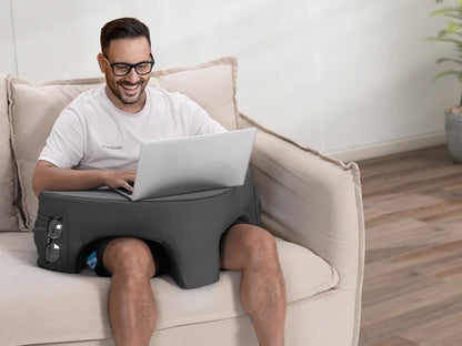 Gaming Reading Pillow Ergonomic Soft Memory Foam 3 Legs Bed Arm Rest Pillow for Couch Car Floor Grey Bed Reading Arm Rest Pillow