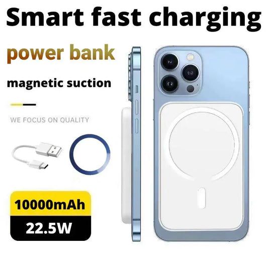 Thin, light and Portable for MagSafe 5000/10000mAh magnetic wireless power bank for iPhone 12-16