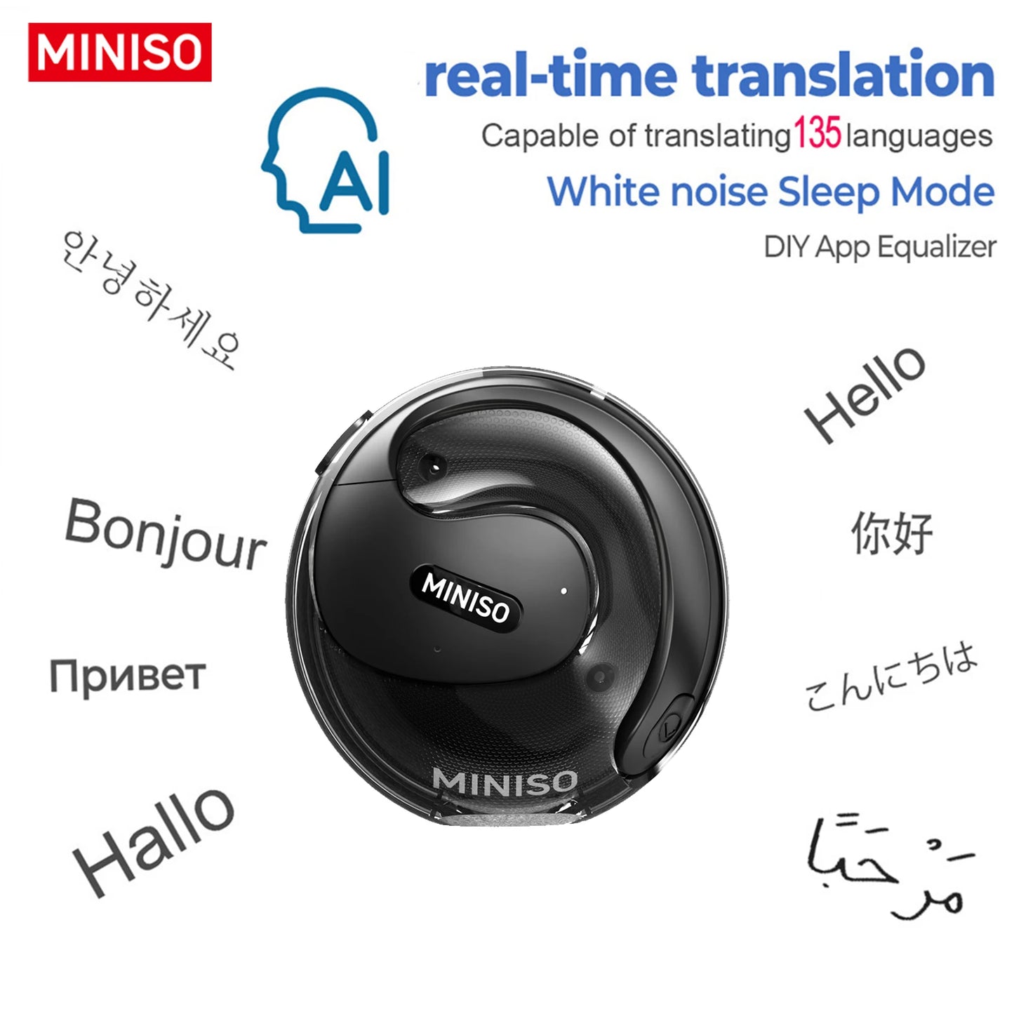 ERAZER X15 pro Bluetooth 5.4 Earphones Sports Wireless Headphones Ear Hook Game Erazer Earbuds with Mic for IOS Android | Color:Black