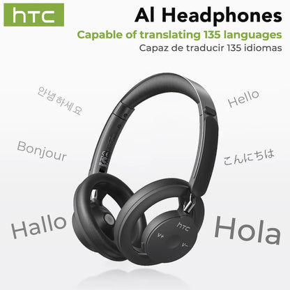 HTC HP06 Open-Ear Wireless Headphones Bluetooth V6.0 Airy Foldable AI Translate Headset