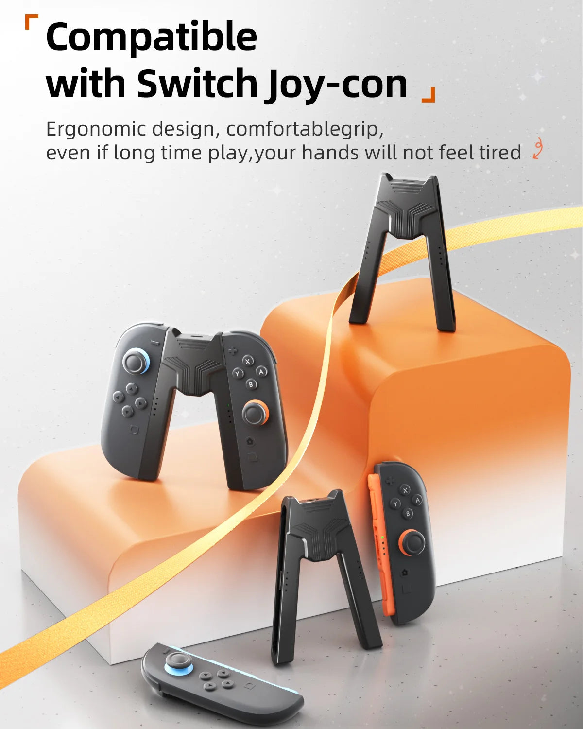 Switch 2 Joy-con Charging Grip Portable Dual Charging Holder Handle Controller Grip