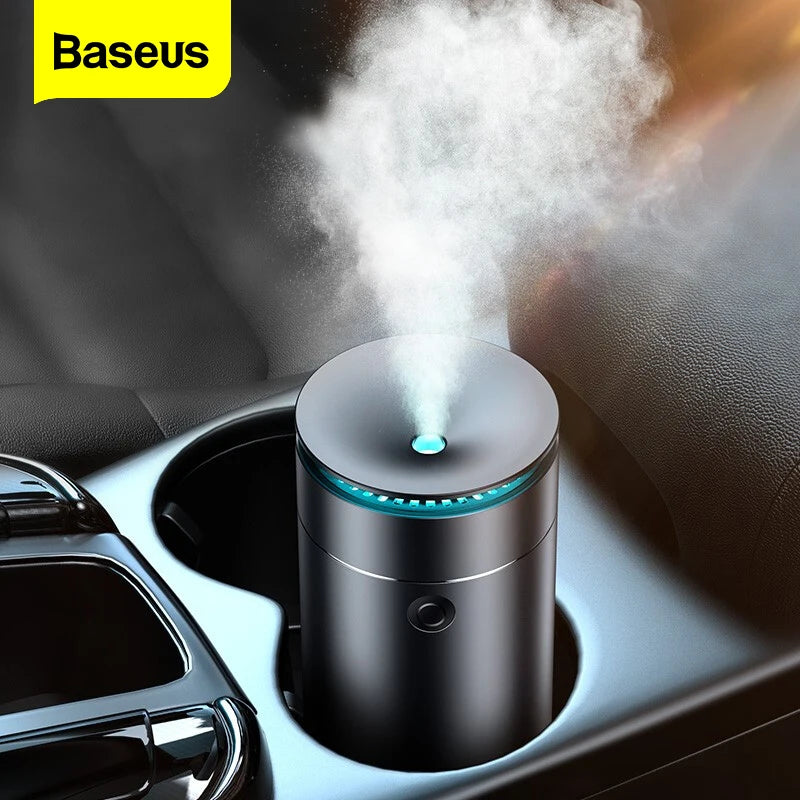 Baseus Car Oil Diffuser Humidifier Auto Air Purifier Air Freshener with LED Light For Car Aroma Aromatherapy