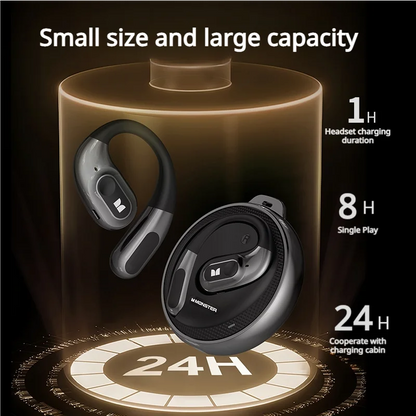 Monster AC330 Bluetooth 5.4 Earphones OWS Water-Resistant IPX5 Call 8H Playtime