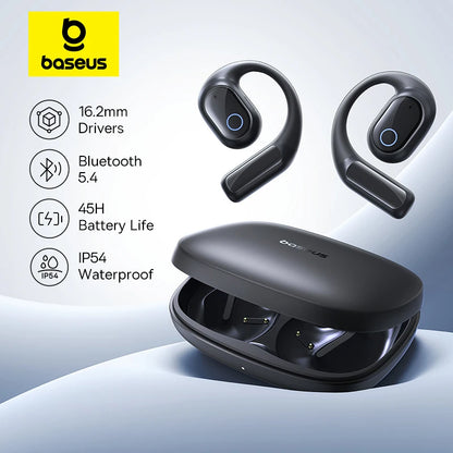 Baseus Eli 10i Fit Open-Ear Earphones Ear Hooks Wireless Bluetooth 5.4 Headphones IP54 Waterproof Air conduction Sports Earbuds