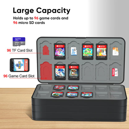 96 in 1 Storage Game Cards Case For Nintendo Switch OLED Protective Cards Case For Switch/Switch Lite
