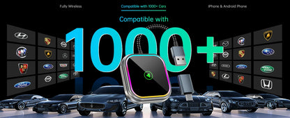2025 New iPhone Wireless Carplay Adapter Mini Android Auto Adapter Plug & Play Apple Carplay Dongle Wifi Bluetooth Connected