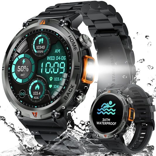 LaNikar KE3 Smart Watch for Men with Full Touch Screen Health Monitor Bluetooth Call For IOS Android