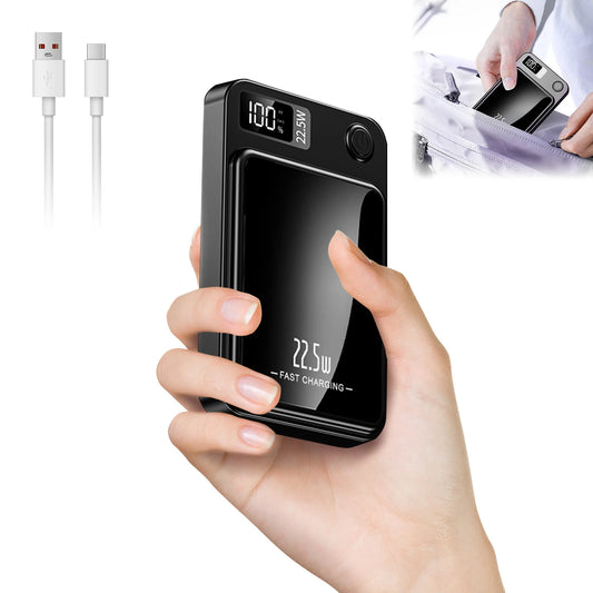 10000mAh Magnetic Charger Power Bank Wireless 22.5W USB-C Foldable Stand LED Display For IPhone 16/15/14/13/12