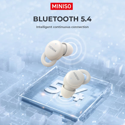 MINISO X10 Wireless Bluetooth 5.4 Earphones Sleep Wireless Headphones With Mic Touch Control Noise Cancelling Super Long Endur