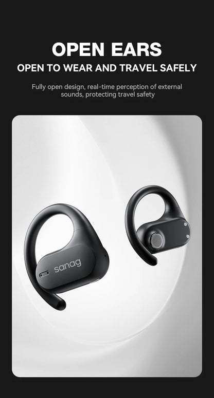 Sanag Z7 Pro Ear Hook Bluetooth Earphones Open Ear Hifi Sound Headphones 8 Hours Playback Wireless Headset Waterproof Earbuds