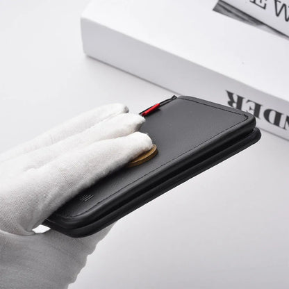1PC New Ultra-thin Mini Soft PU Leather Credit Card Wallet Holder Short Vertical High Quality Men's Wallet