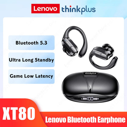 ERAZER XT80 Pro Sports Wireless Headphones with Mics, Button Control, LED Power Display,Hifi Stereo Sound
