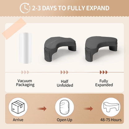 Gaming Reading Pillow Ergonomic Soft Memory Foam 3 Legs Bed Arm Rest Pillow for Couch Car Floor Grey Bed Reading Arm Rest Pillow