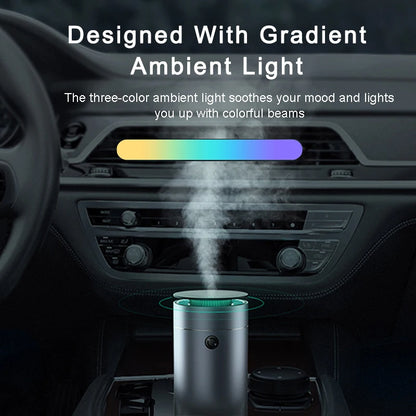 Baseus Car Oil Diffuser Humidifier Auto Air Purifier Air Freshener with LED Light For Car Aroma Aromatherapy